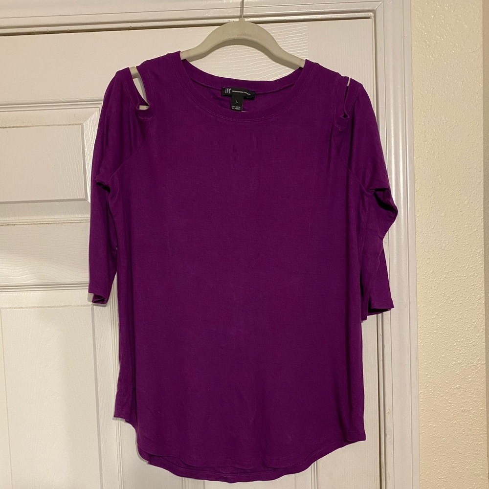 INC cold shoulder tunic